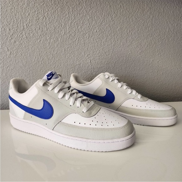 Nike Court Vision Low White, Grey and Blue Sneakers - Picture 8 of 8